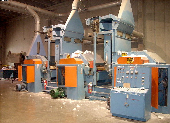 SCHIRP Tearing Machine, 1.5 meter x 3 cylinder.